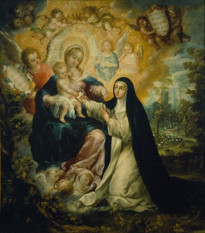El Místico Desposorio de Santa Rosa de Lima de Nicolás Correa